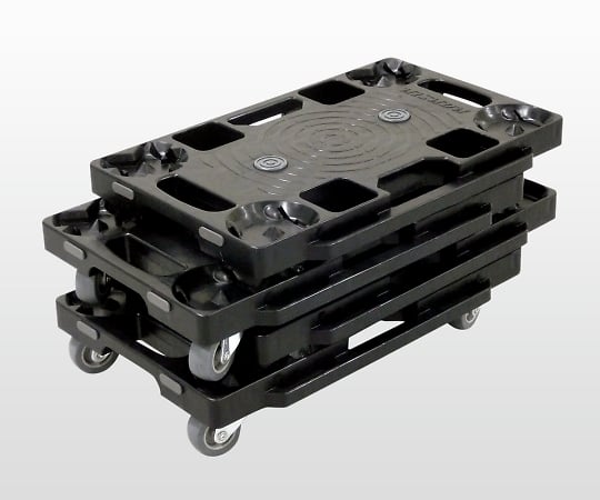 Plastic joint platform cart, black, PD-403-2SE, 1 piece