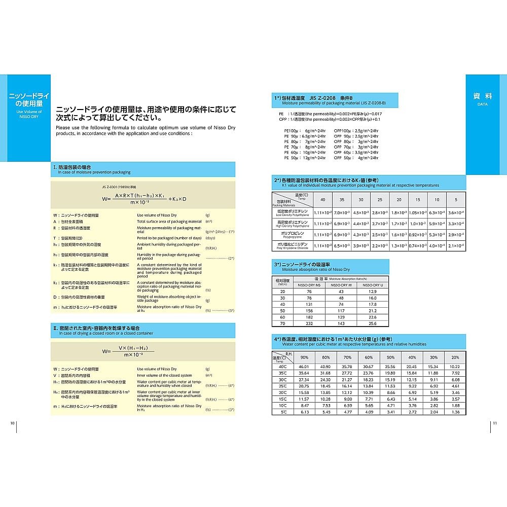 乾燥剤ニッソードライMS(両面吸収タイプ)　10個入　MS-50 1袋(10個入)