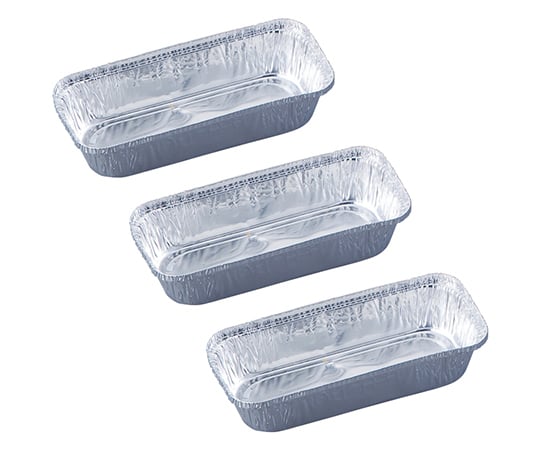 Aluminum tray, square, 100 pieces, 102 x 45 mm, S-1, 1 box (100 pieces)