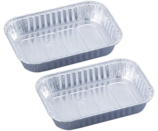 Aluminum tray, square, 100 pieces, 159 x 99 mm, S-4, 1 box (100 pieces)