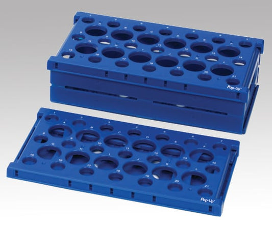 Folding rack for centrifuge tubes, blue, 1 pack (2 pieces) HS24320B 1 pack (2 pieces)