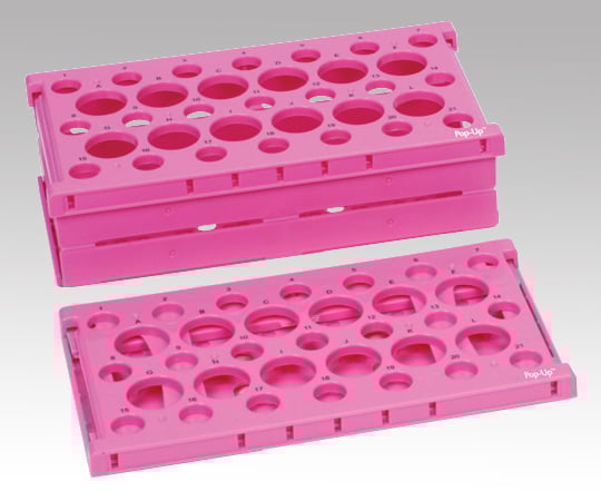 Folding rack for centrifuge tubes, pink, 1 pack (2 pieces) HS24320P 1 pack (2 pieces)