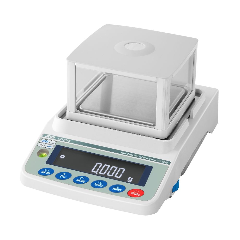 ベーシック電子天びん GF-Aシリーズ  ひょう量:220g 最小表示:0.001g  　GF203A 1台