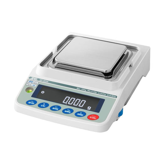 ベーシック電子天びん GF-Aシリーズ  ひょう量:220g 最小表示:0.001g  　GF203A 1台