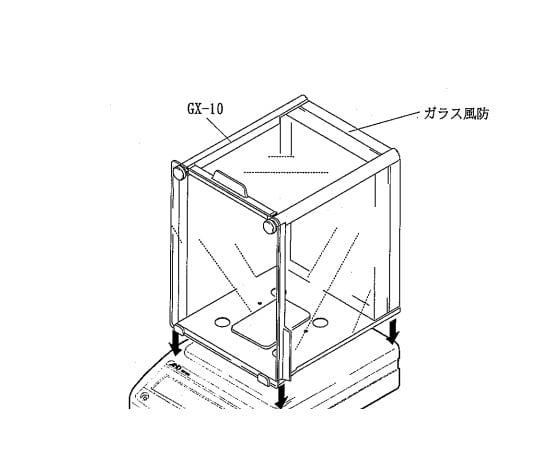 Optional glass windshield for electronic balance GXA-10 1 piece