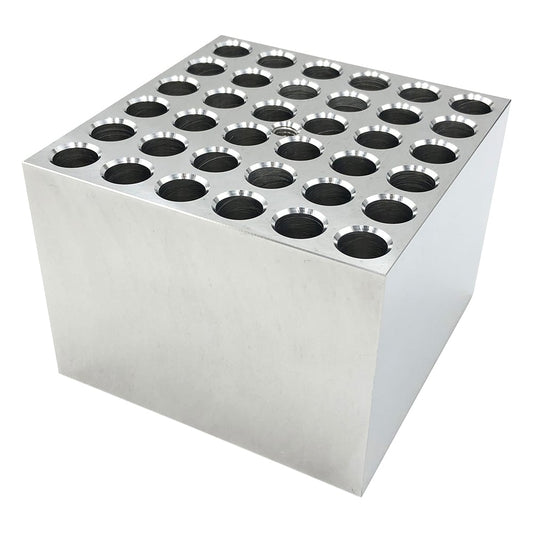 Dry block bath aluminum block for 36 test tubes 12mm AB-125 1 piece
