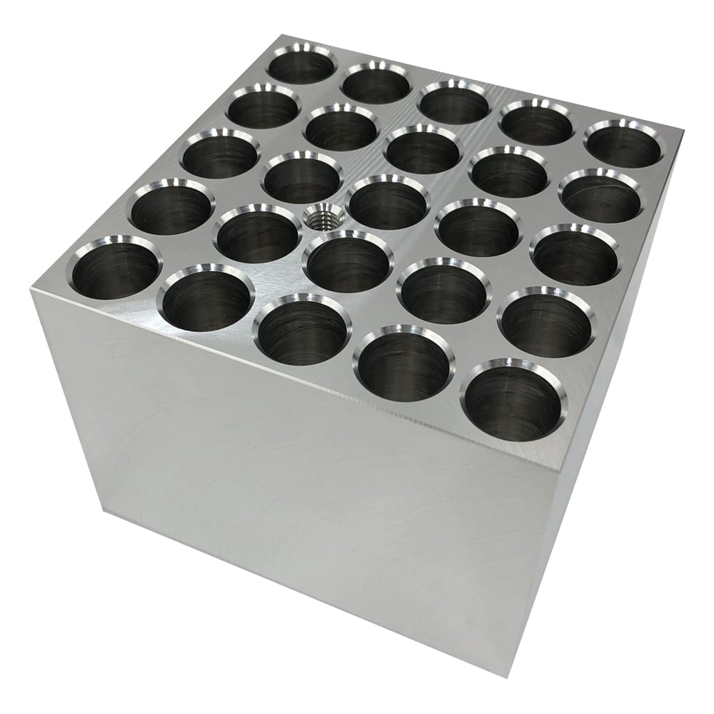 Dry block bath aluminum block for 25 test tubes 16.5mm AB-170 1 piece