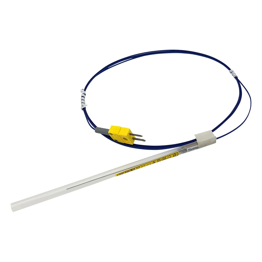 極細温度センサー(K熱電対)　φ0.50mm　100mm　オメガコネクタ 1個