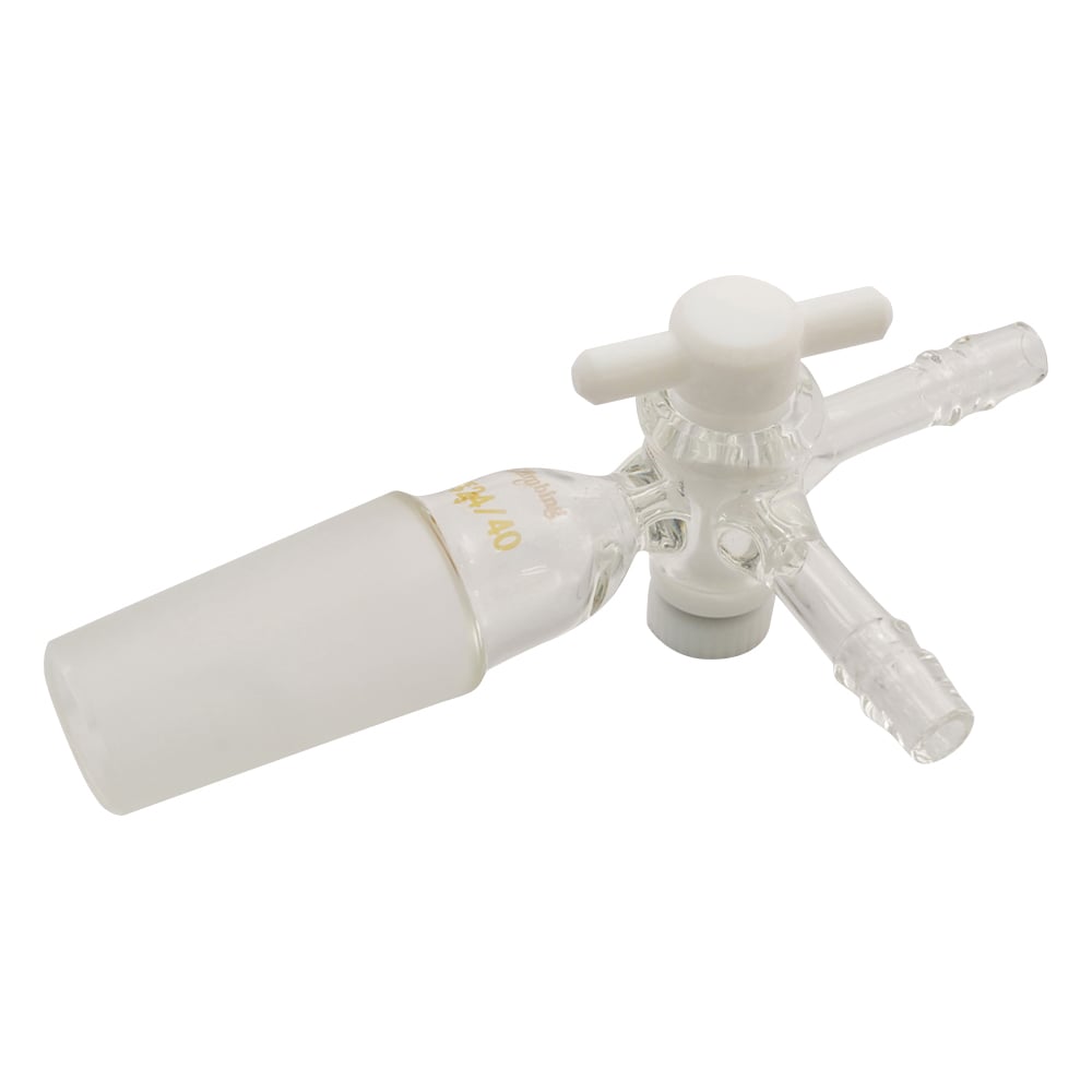 共通摺合付三方コックⅠ型　テフロンコック　TS24／40　CL0414-08-10 1個