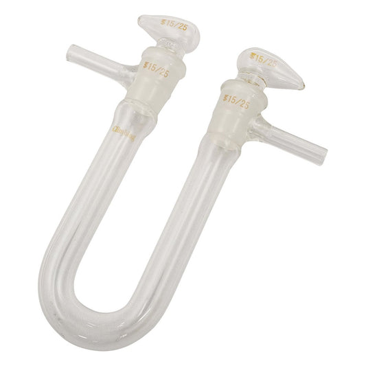 共通摺合カルシューム管（活栓付U字型）　　130mm　CL0684-01-10 1個