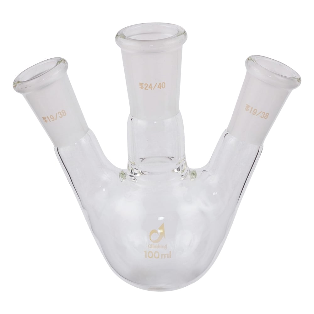 Common ground joint three-neck flask 100mL CL0080-01-30 1pc