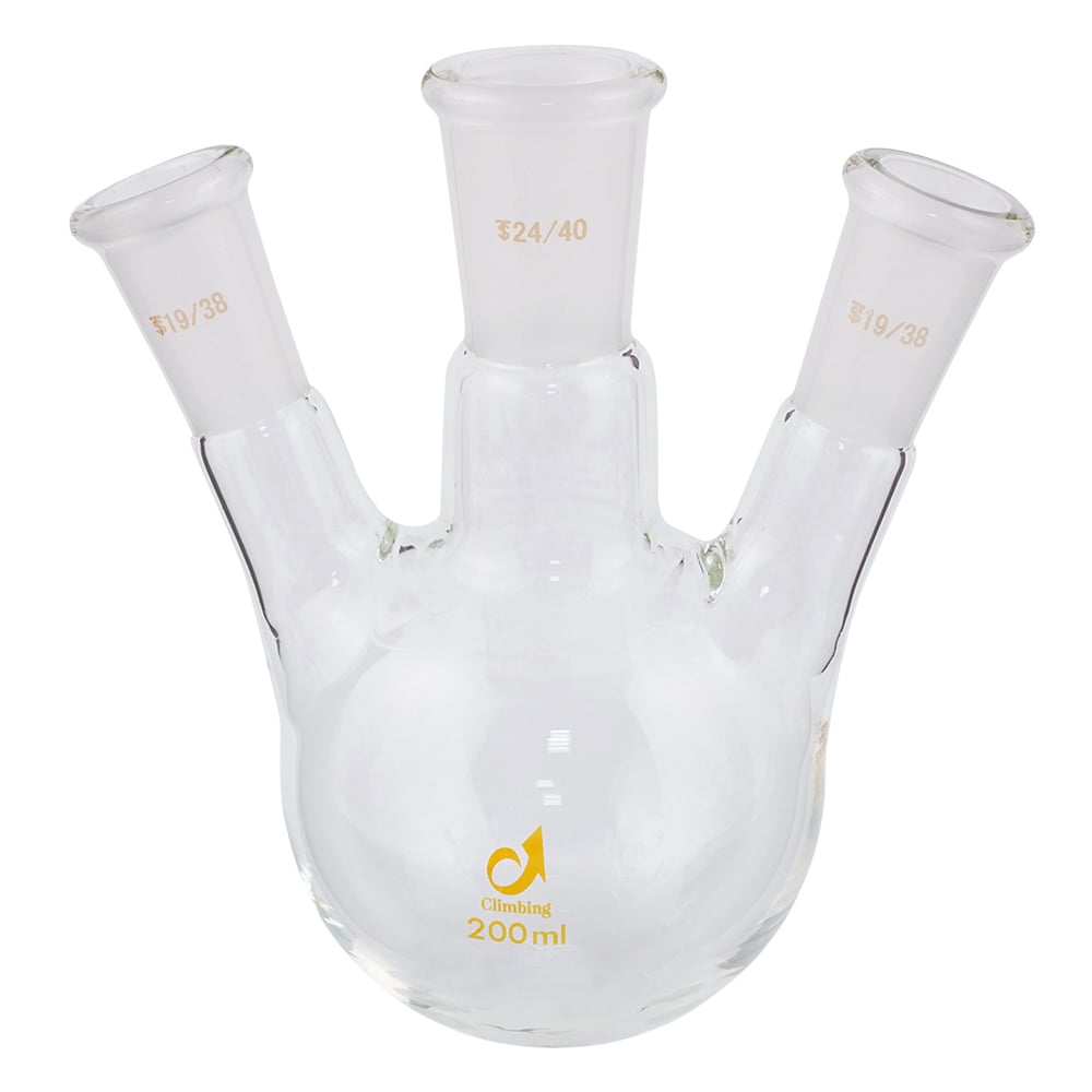 Common ground joint three-neck flask 200mL CL0080-03-30 1pc