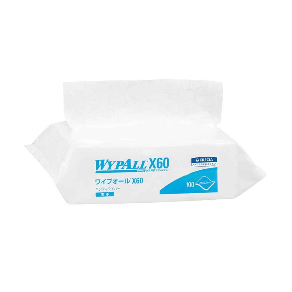 Wipeall X60 Handy Wiper, White, 100 sheets x 16 bags, 60534, 1 box (100 sheets x 16 bags)
