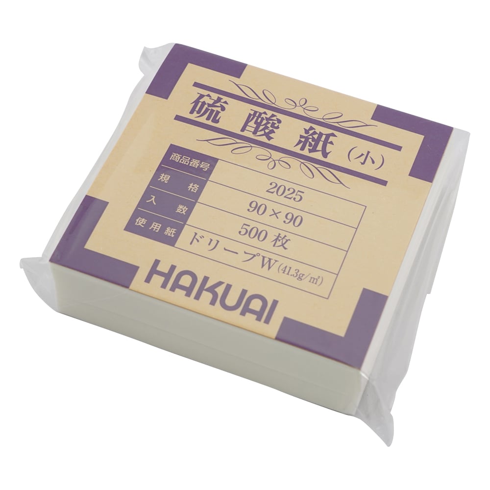 Medicine packaging paper (sulfuric acid paper) Small 90 x 90mm 1 bundle (500 sheets) 2025-000 1 packet (500 sheets)