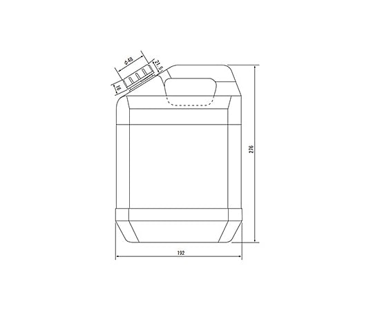Square bottle (flat type) non-sterile 1 bottle K-4000 1 bottle