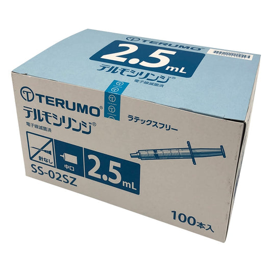 テルモシリンジ（R） 2.5mL スリップチップ（中口） 白 1箱（100本入）　SS-02SZ 1箱(100本入)
