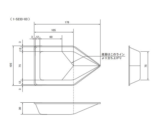 バランストレイ 非帯電 300mL 250枚入 滅菌済　STS-3S 1箱(10枚×25袋入)