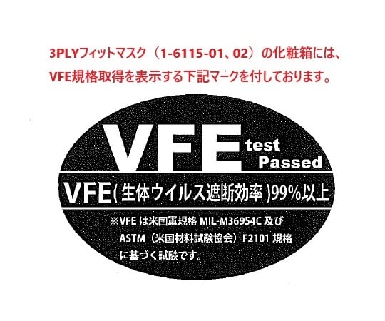 3PLYフィットマスク 1箱（50枚入）　FM-301P 1箱(50枚入)