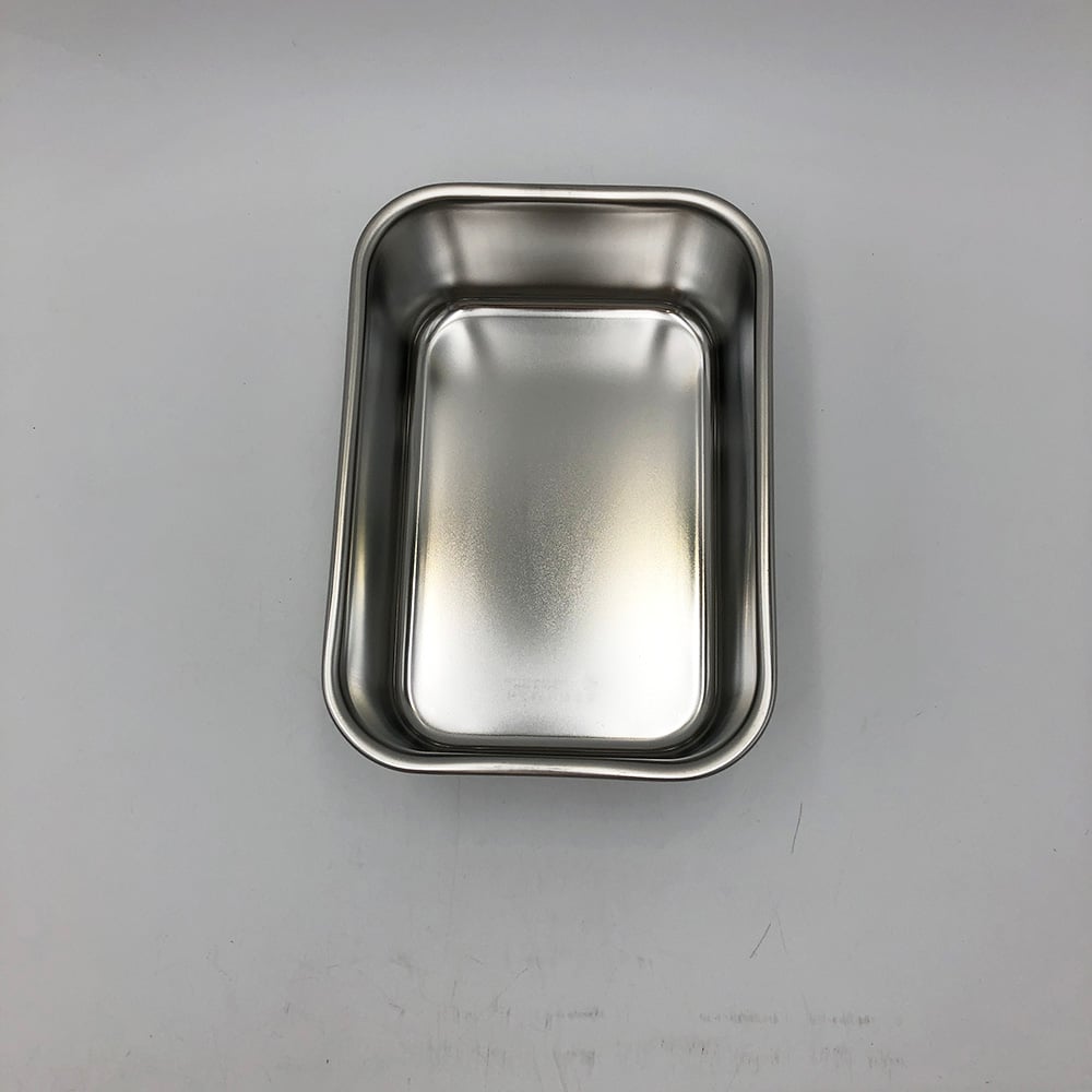 メモ付きステン深型バット　2号(1.3L)　191×137×74mm 1個