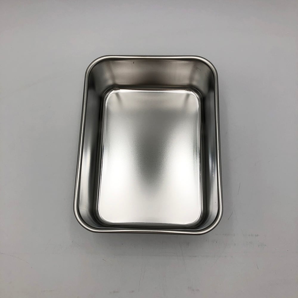 メモ付きステン深型バット　4号(2.5L)　225×170×80mm 1個