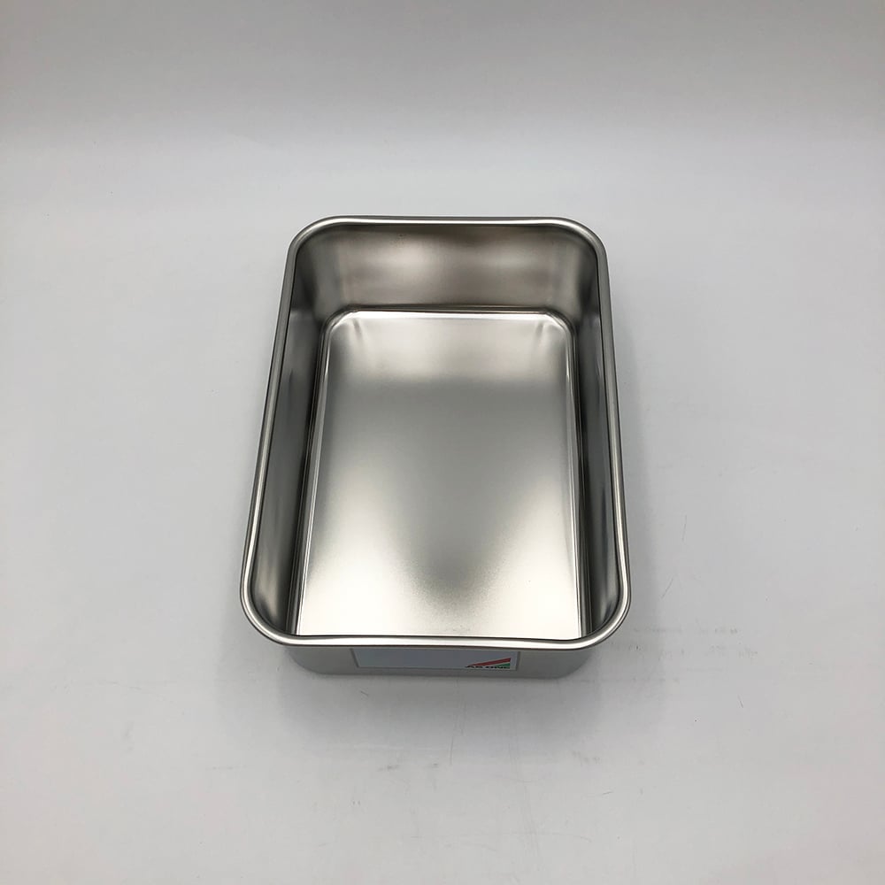 Deep stainless steel tray with memo No. 5 (3.2L) 267 x 186 x 83mm 1 piece