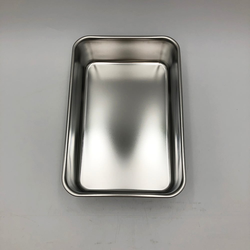 Stainless steel deep tray with memo No. 6 (4L) 298 x 203 x 83 mm 1 piece