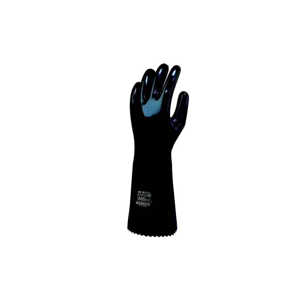 Acid and alkali resistant chemical protection gloves Dailove 0.75mm L A95EX L 1 pair