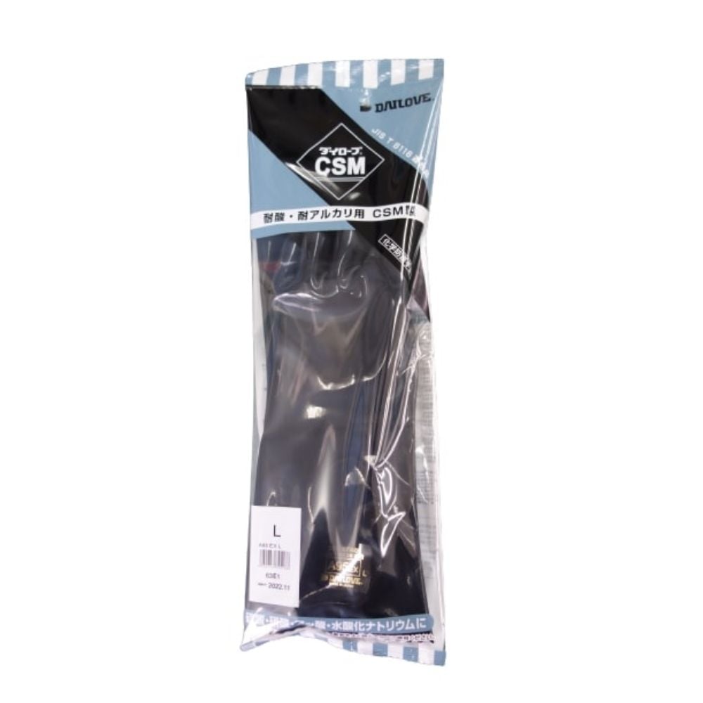 Acid and alkali resistant chemical protection gloves Dailove 0.75mm L A95EX L 1 pair