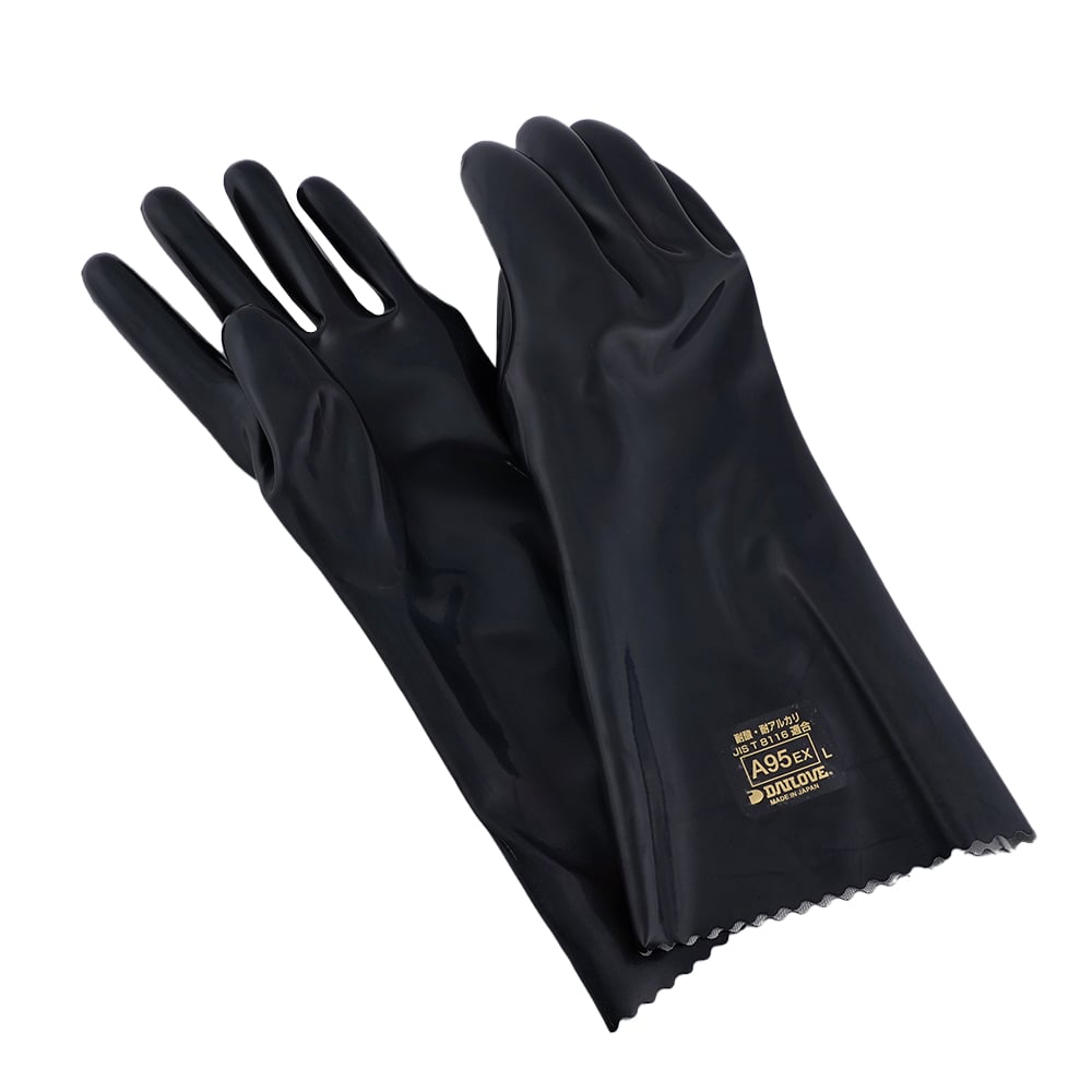 Acid and alkali resistant chemical protection gloves Dailove 0.75mm L A95EX L 1 pair