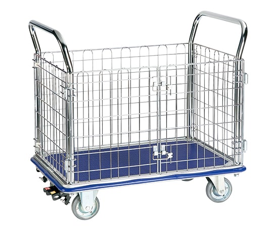 Double-door wire mesh cart 300kg foot type NK-307K-ST 1 unit
