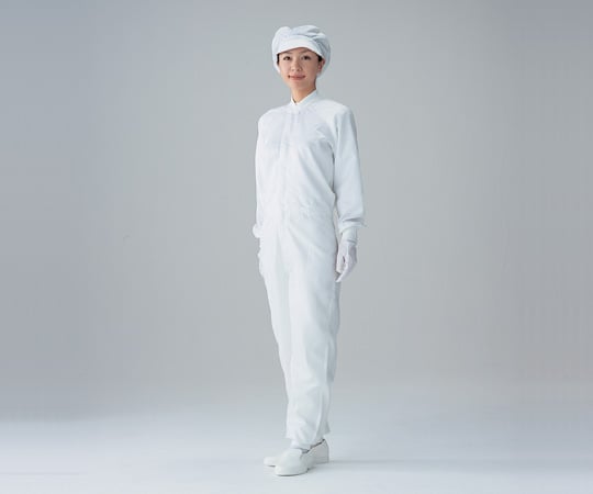 クリーンルーム用ツナギ服 ホワイト LL　FC136C-01 LL 1着