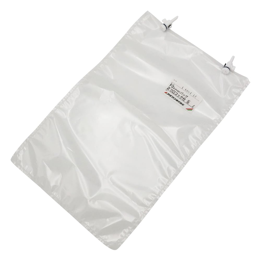 Sampling bag (2 fluoride) 2-port cock 5L 1 piece