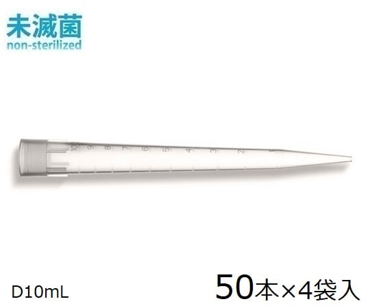 ダイアモンドチップ　D10mL　EasyPack　未滅菌　1000～10000μL　50本×4袋入　F161210 1箱(50本×4袋入)