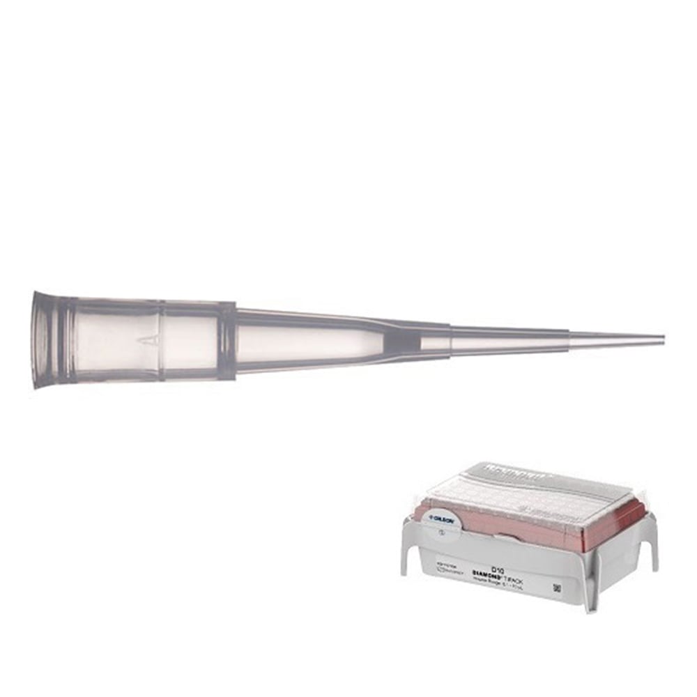 ダイアモンドフィルターチップ　DFL10ST　滅菌済　0.1～10μL　96本×10箱　F171203 1箱(96本×10ラック入)