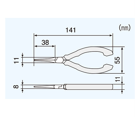 미니어처 롱 노즈 펜치 PS-03 1개