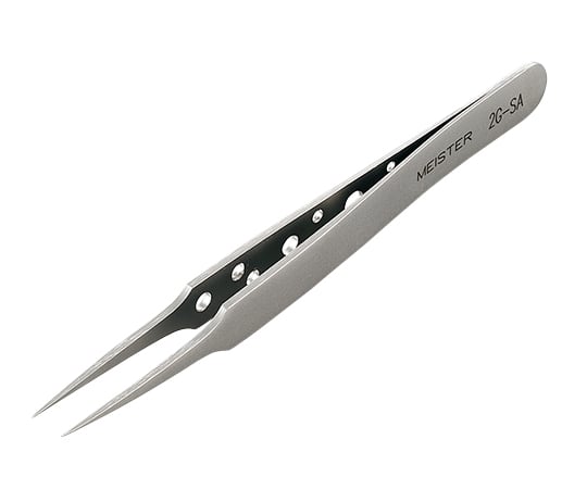 MEISTER Tweezers, Extra Fine, Acid-Resistant Steel, 2G-SA, 1 Piece
