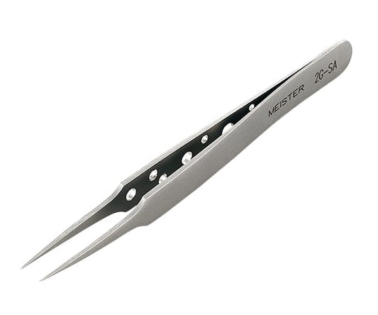 MEISTER Tweezers, Extra Fine, Acid-Resistant Steel, 2G-SA, 1 Piece