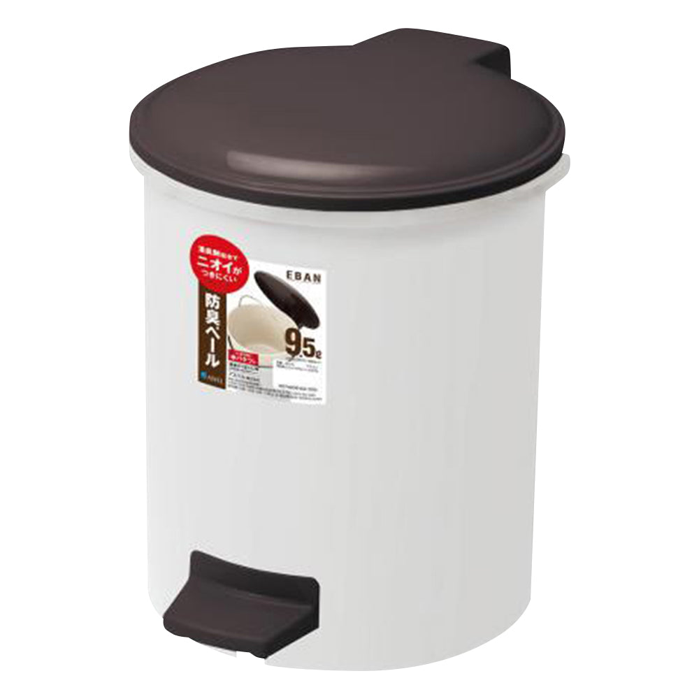 R Deodorizing Pedal Pail with Inner Bucket 9.5L 6410 1pc