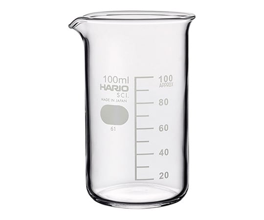 Tall beaker (with approximate scale) 100mL TB-100 1pc