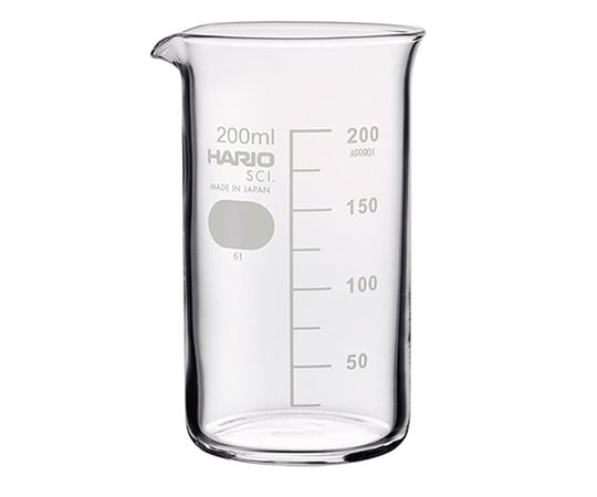 Tall beaker (with approximate scale) 200mL TB-200 1pc