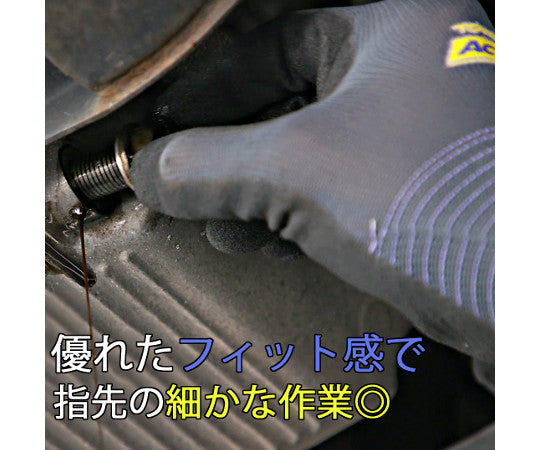 ニトリル背抜き手袋　アクティブクリップ　581-M 1双