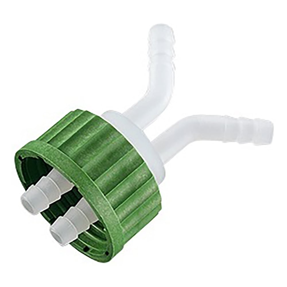 Screw-top bottle cap (for soft tubes, GL45) 2-port BL80048 1 piece