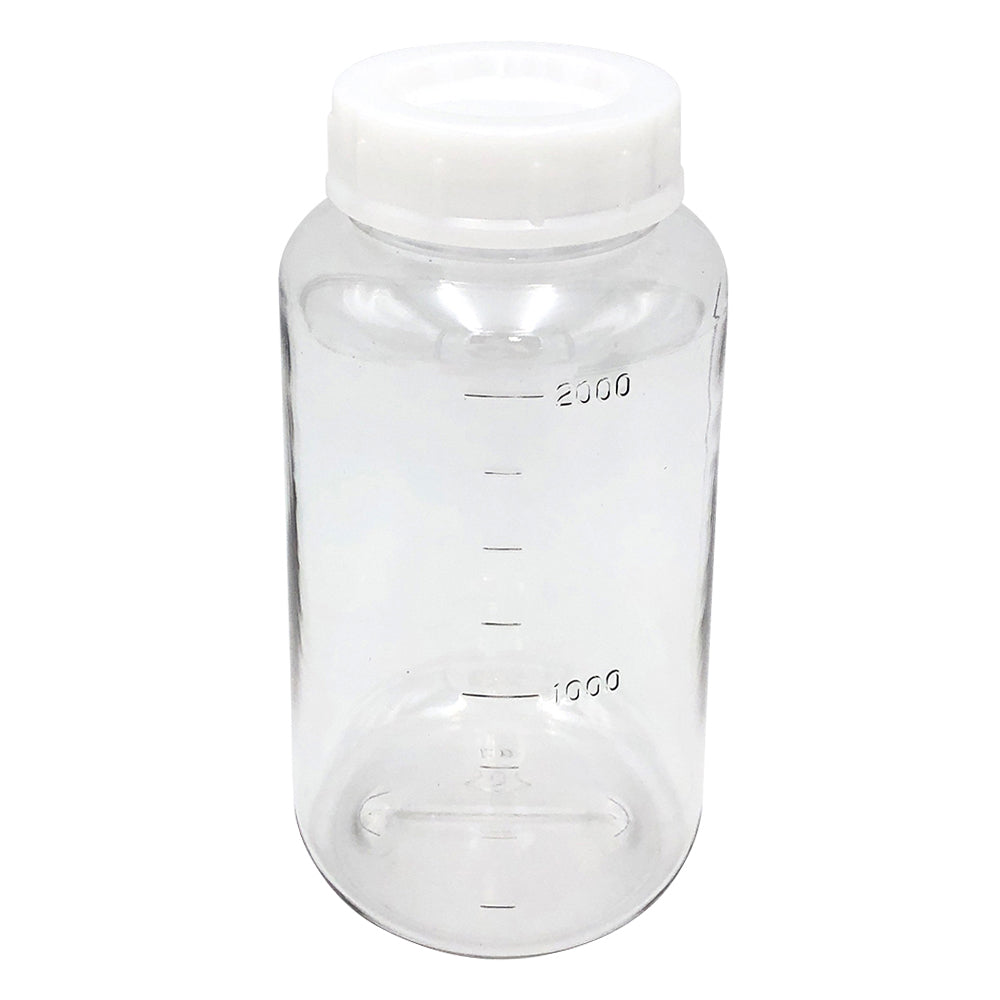 Polycarbonate bottle, wide mouth, 2000mL, 1 bottle
