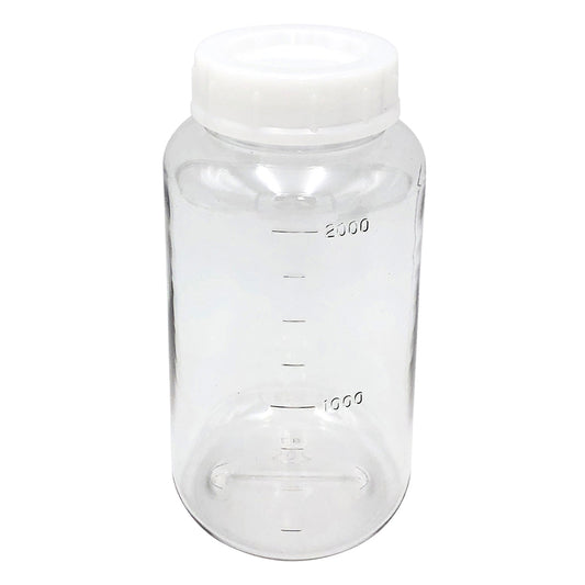 Polycarbonate bottle, wide mouth, 2000mL, 1 bottle