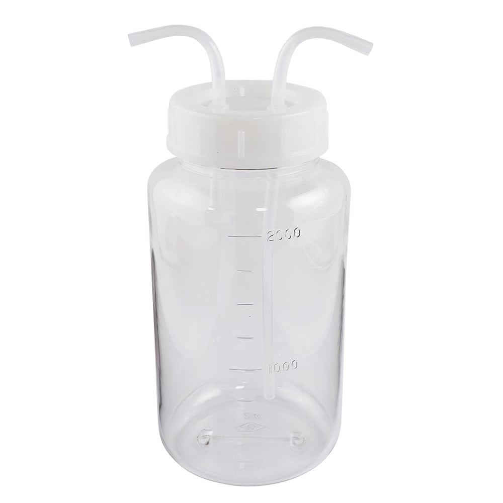 Gas washing bottle 2000mL (PC) Wide-mouth type 1 bottle