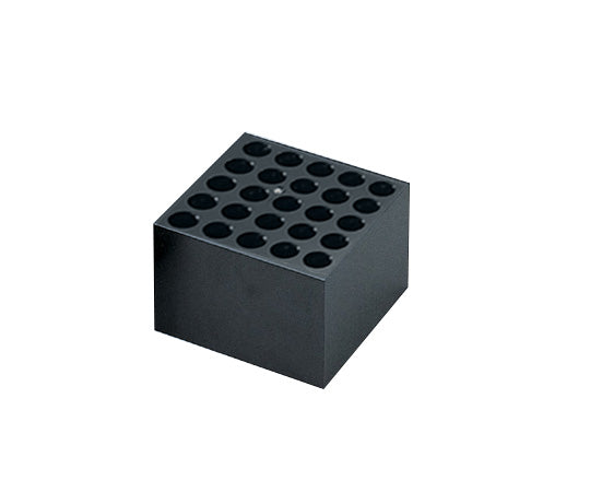 Dry block bath aluminum block for 25 test tubes 15mm 1 piece