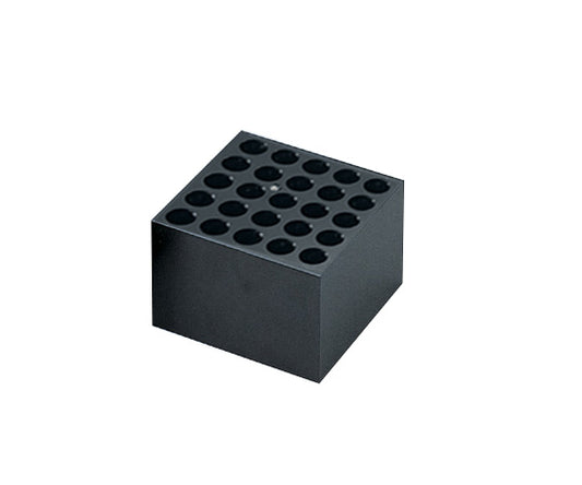 Dry block bath aluminum block for 25 test tubes 15mm 1 piece