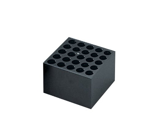 Dry block bath aluminum block for 25 test tubes 16.5mm 1 piece