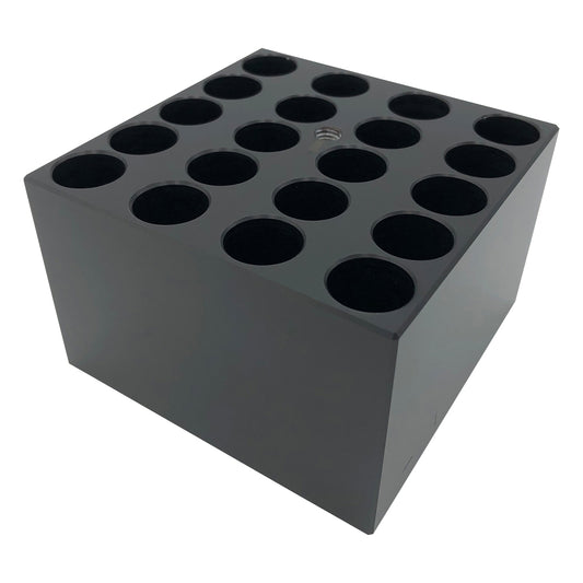 Dry block bath aluminum block for 20 test tubes (18mm) 1 piece