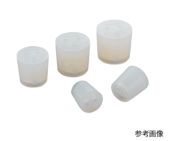 Silicone stopper with hole, 1 piece, size 12, 1 piece